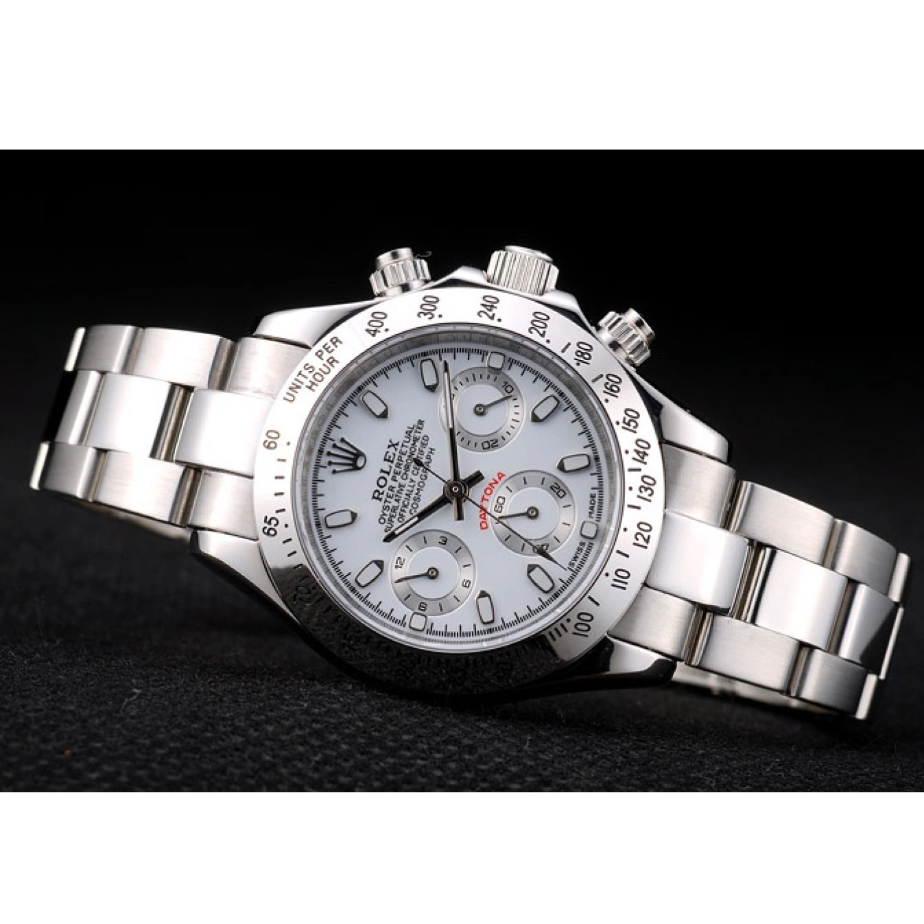 Aaa fake watches Stainless Tachymeter White Rolex Daytona Steel Dial Case Lady 0616